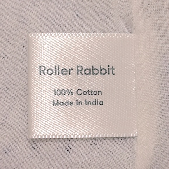 Tuckernuck Roller Rabbit Blue Surry Nydia Belted Block Print Dress Size Small - Picture 15 of 15